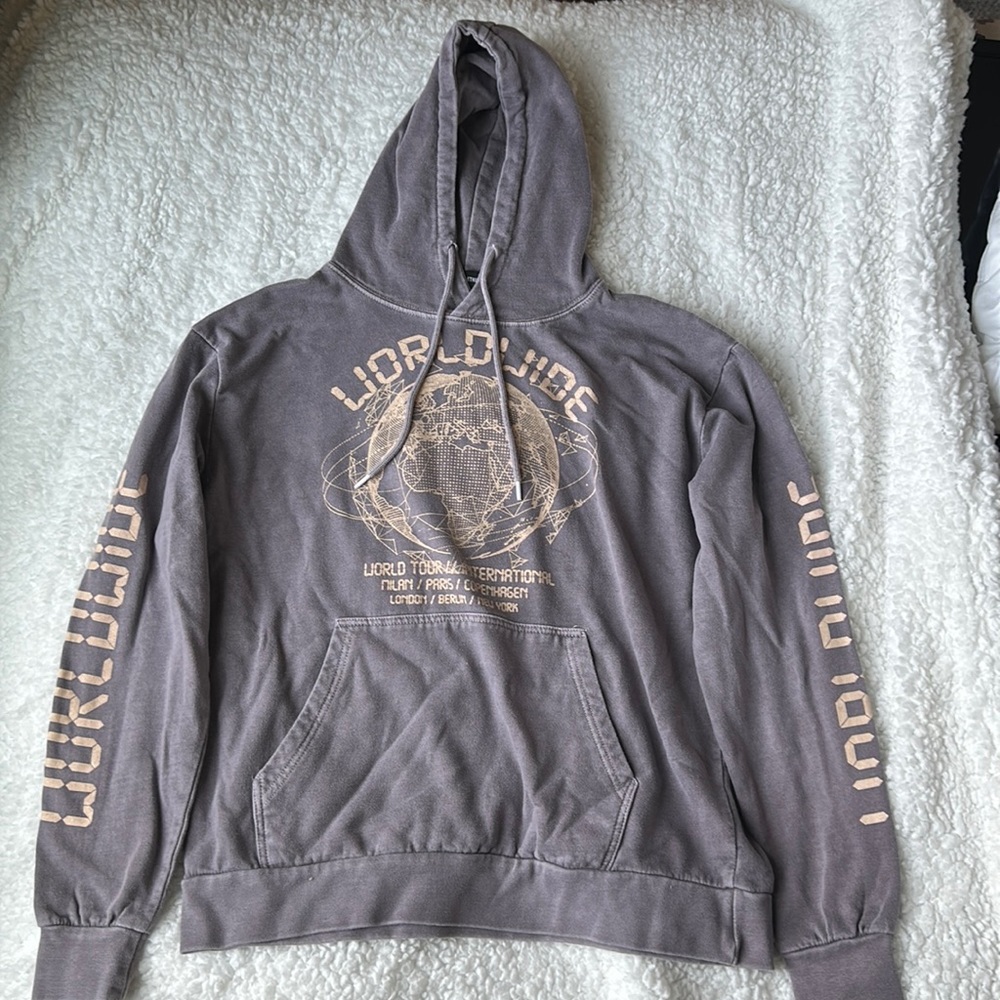 Purple oversized hoodie